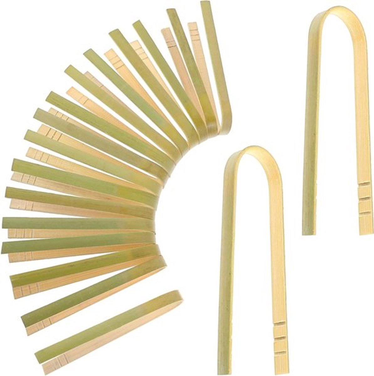 Houten BBQ Tangen voor Grillen en Salades, Herbruikbare Mini Tangen met Antislip Groef voor Koken en Roosteren