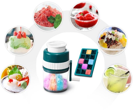 Lìon® Slush Puppy Maker - 1L Capaciteit - Slushy Machine - Slushy Maker - Wit/Groen - 12cm x 12cm x 21cm van Lion — afbeelding 3