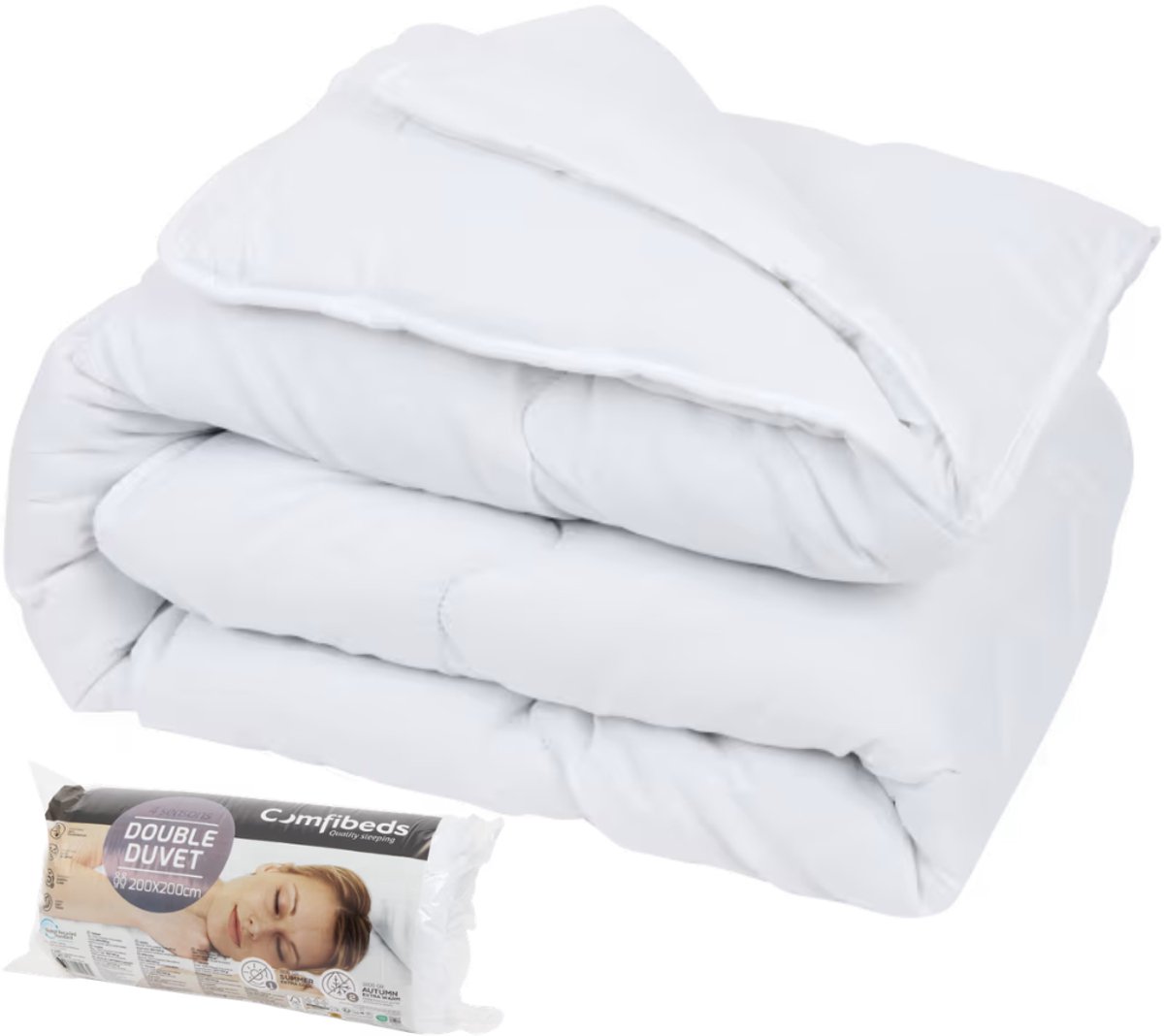 Comfibeds 4-seizoenendekbed 200 x 200 cm - Dekbed