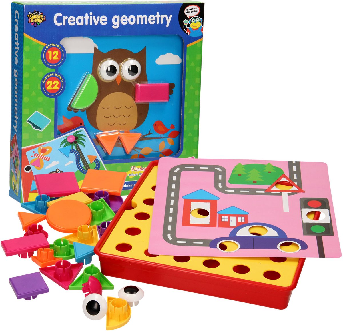 Vormenpuzzels met Kleurenkaarten, 33dlg.