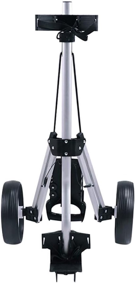 Golftrolley met 2 wielen - Golfkar opvouwbaar - Golfen op de baan - Inclusief beker- en scorekaarthouder - Opvouwbaar ontwerp — afbeelding 5