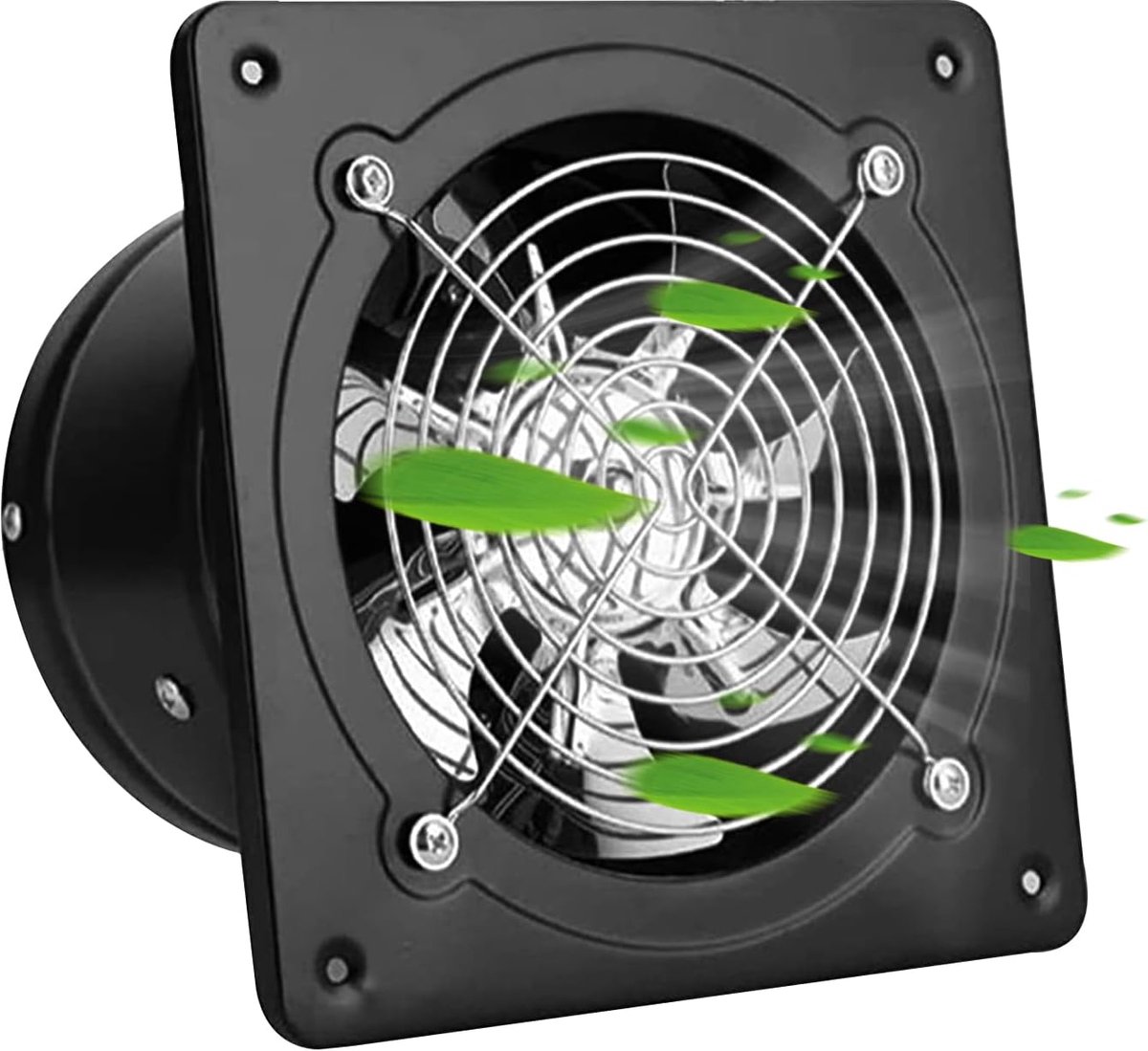 buisventilator Ø100mm, afvoerventilator toevoer/afvoer lucht, buisventilator industrieventilator buisventilator hittebestendig ventilator voor badkamer, toilet, keuken, kas, tent, garage