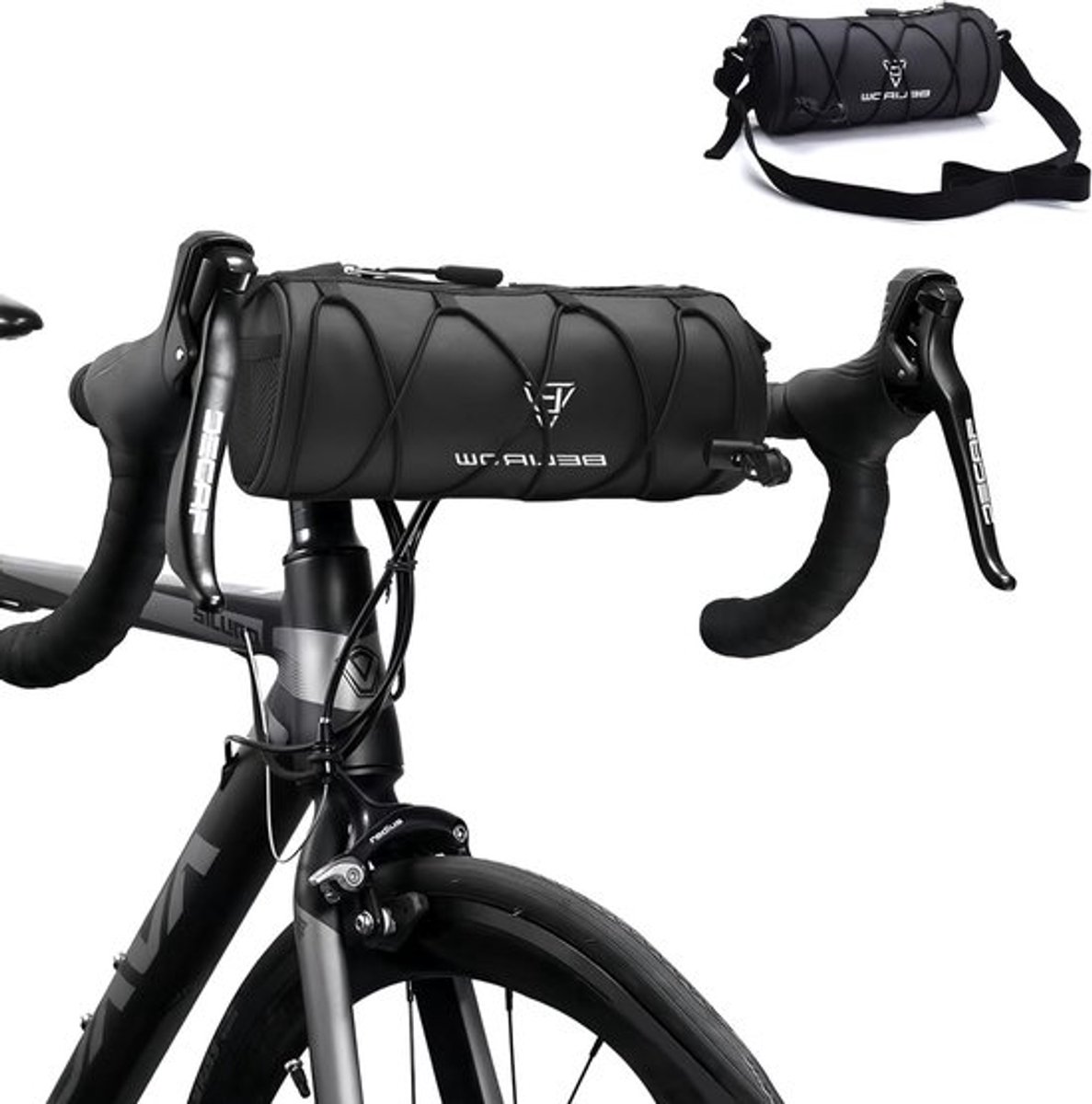 Waterdichte Fietstas van 2.4L met Afneembare Schouderband voor Mountainbike en Racefiets Accessoires