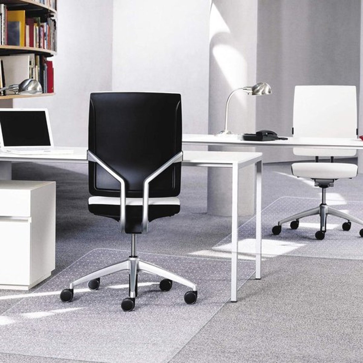 Transparante Stoelmat voor Vloerbescherming - Rechthoekig - Thuiskantoor - PVC - Antislip - 90x120 cm