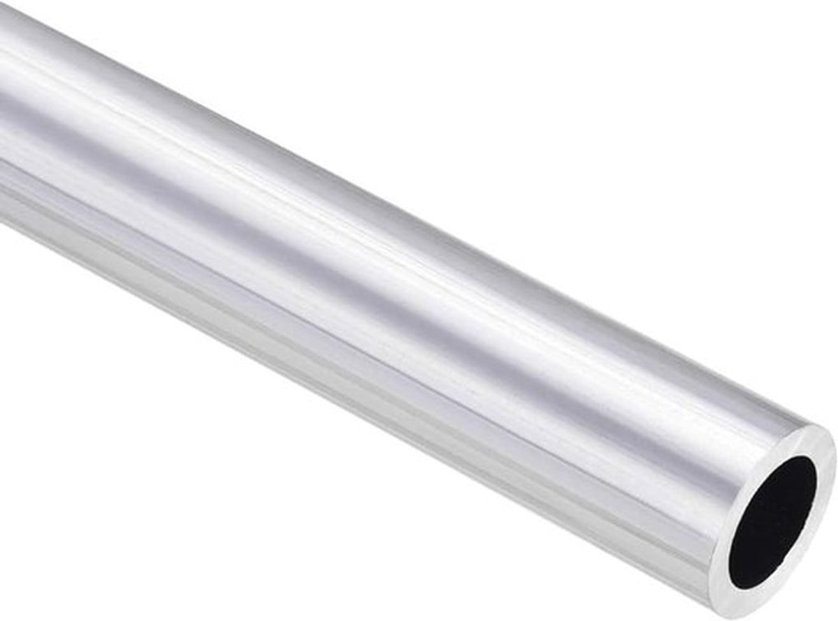 Aluminium Ronde Buis 25mm OD 15mm ID 400mm Lengte - Naadloze Buis voor Industrie en DIY Projecten