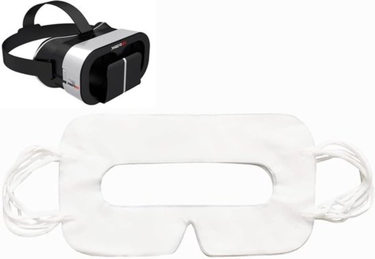 Wegwerp VR-maskerpads - 100 stuks hygiënische beschermhoezen voor HTC Vive, PS VR, Gear VR en Oculus Rift - Wit