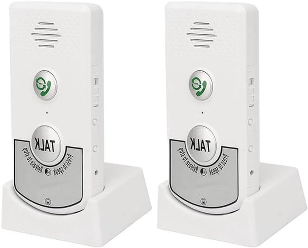 Draadloos Intercom Systeem voor Thuis en Kantoor, 2-Weg Communicatie, Stemdeurbellen voor Ouderen