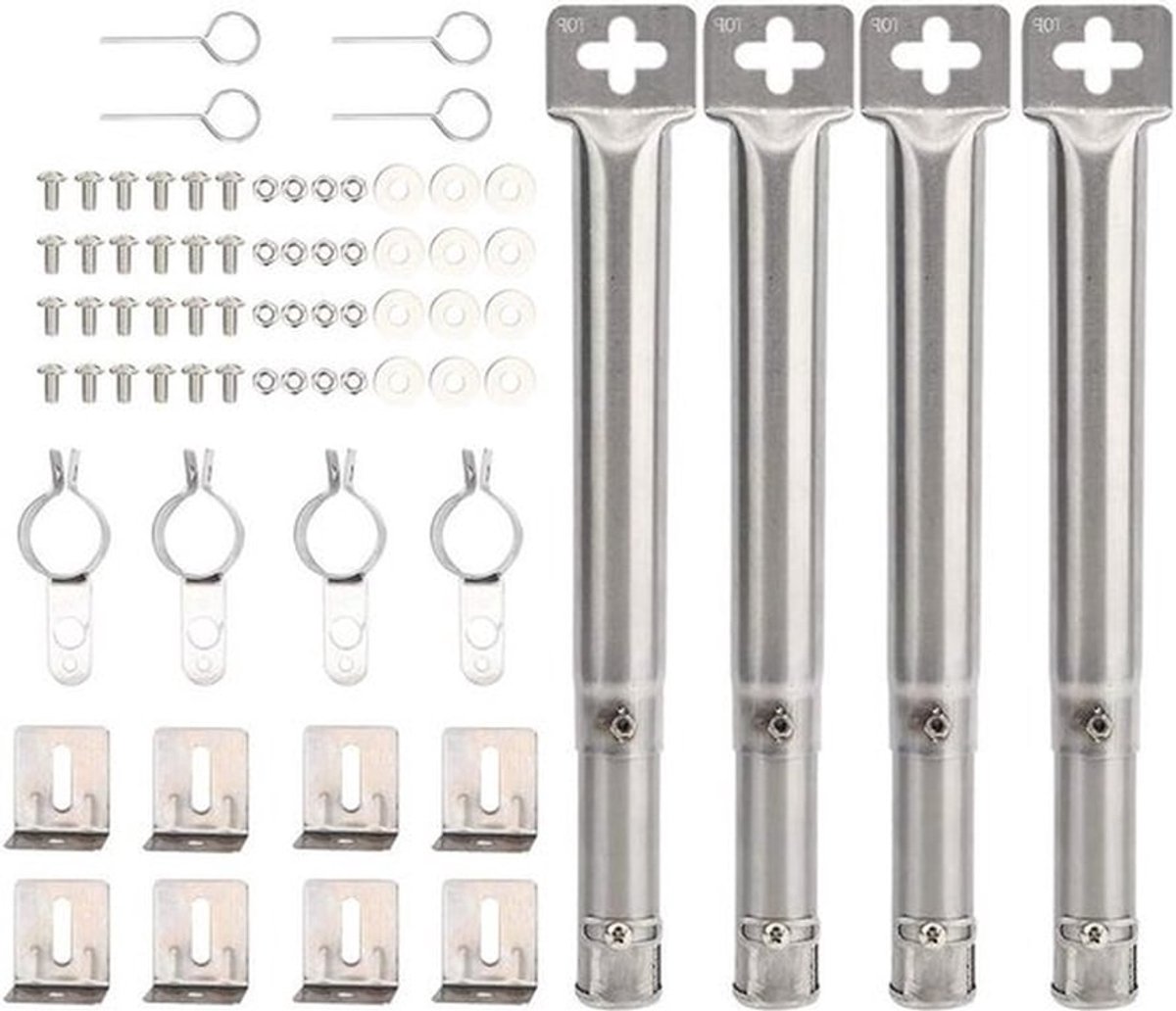 Vervangingsonderdelen voor Barbecues: RVS Brandertubes en Grillroosters voor Gas- en Houtskoolgrills, Hoogwaardige BBQ Accessoires