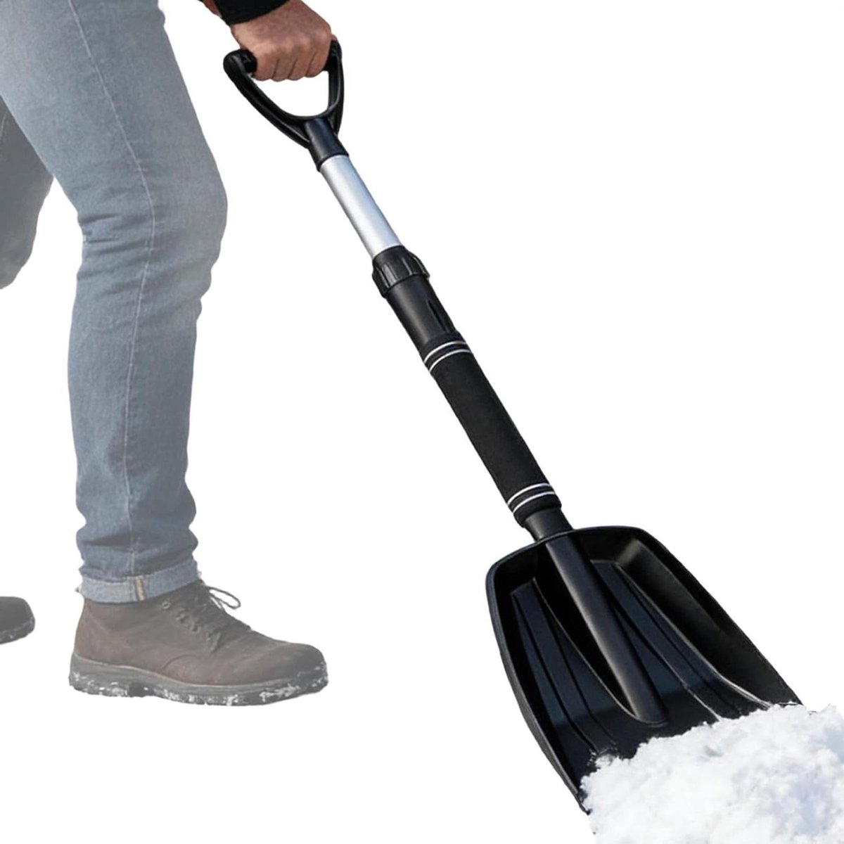 Sneeuwschep Auto - Winter Schep - Oprit Vrij Maken - Ergonomische D-Grip - 60 x 25 x 12 cm