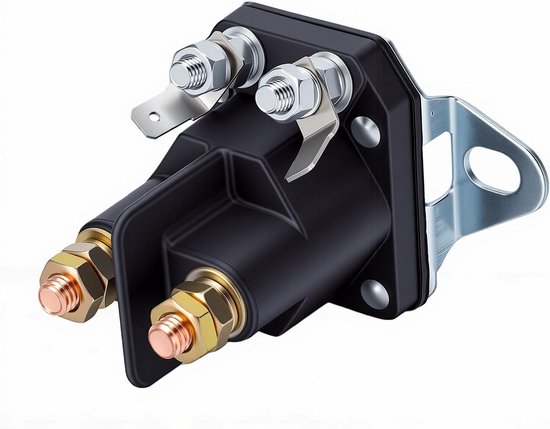 Startrelais 12V - Magneetschakelaar Maaier - Starten Maaier - Snelle Respons - 4 Aansluitingen - Zwart — afbeelding 4