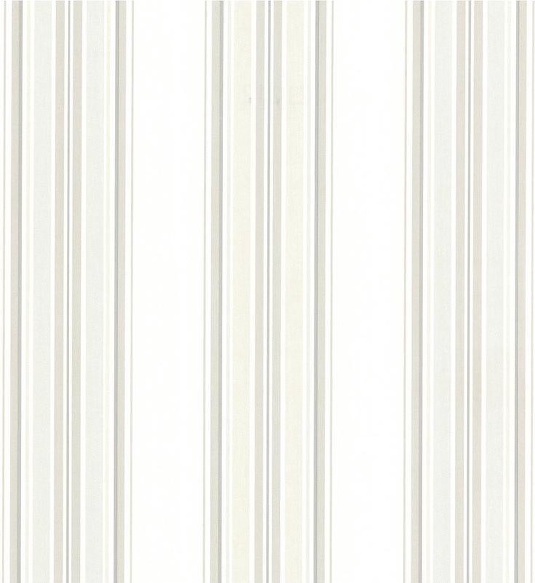 Dutch Wallcoverings vliesbehang Marine streep - wit/grijs