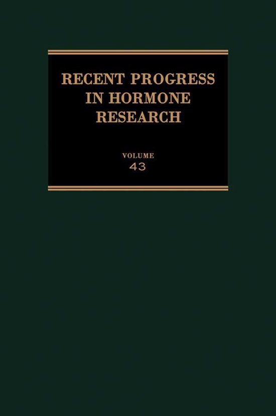 Recent Progress in Hormone Research - cover
