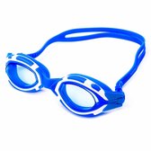 #DoYourSwimming - Zwembril incl. transportbox - »Raider« - anti-fog systeem, krasbestendige glazen met geïntegreerde UV-bescherming  - Vanaf ca. 12 jaar & volwassenen - blauw