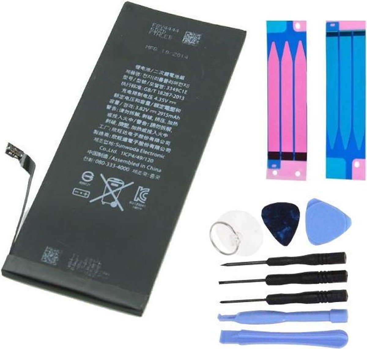 Voor Apple iPhone 6S - A+ Vervang Batterij/Accu Li-ion + Tools & Sticker Strips