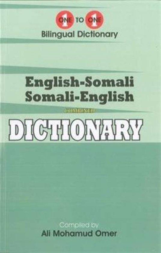 EnglishSomali & SomaliEnglish Dictionary 9781908357649
