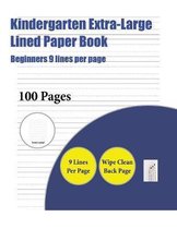 Kindergarten Extra-Large Lined Paper Book (Beginners 9 lines per page)