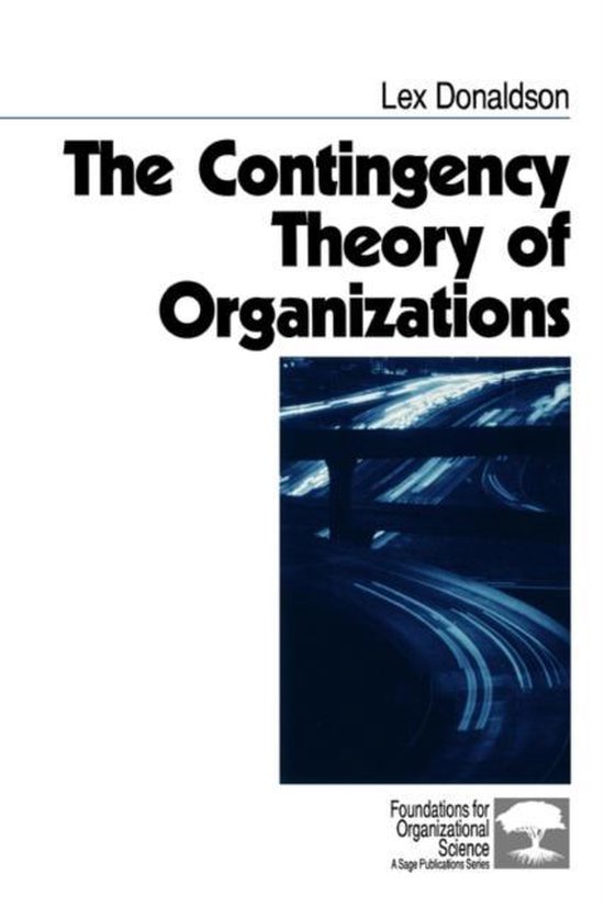 The Contingency Theory of Organizations - cover