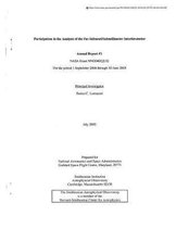 Participation in the Analysis of the Far-Infrared/Submillimeter Interferometer