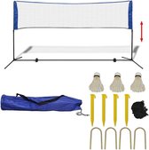 Badminton net met shuttles 300x155 cm - Badminton net - Badmintonset - Volleybal net