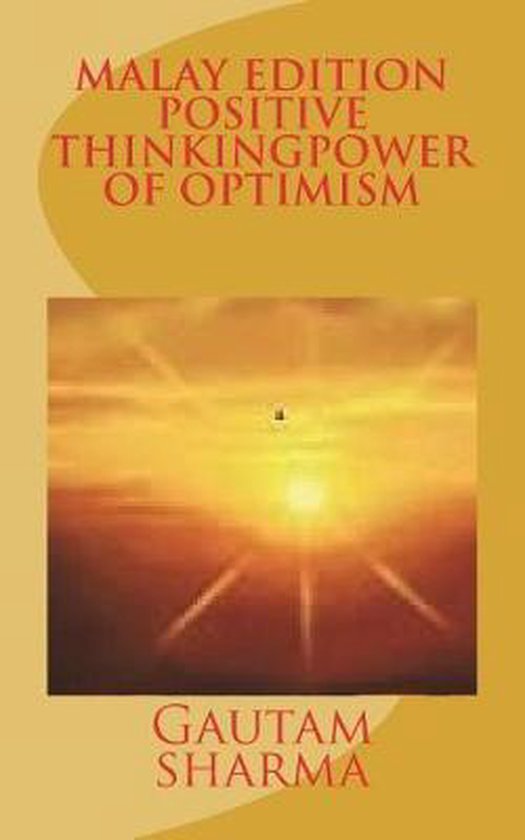 Malay Edition of Positive Thinking Power of Optimism - cover