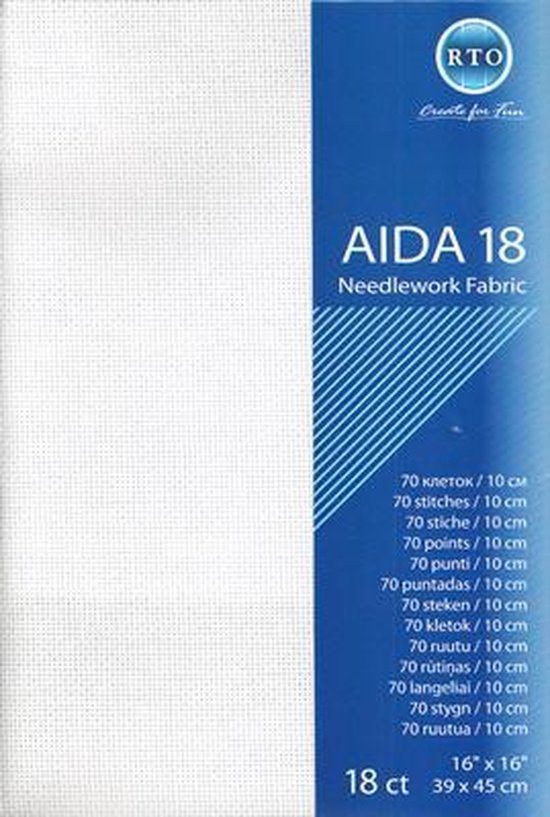 Zweigart Aida 14 count - Easy Count wasbare hulplijnen - PER 10 CM. – Iris Borduurt