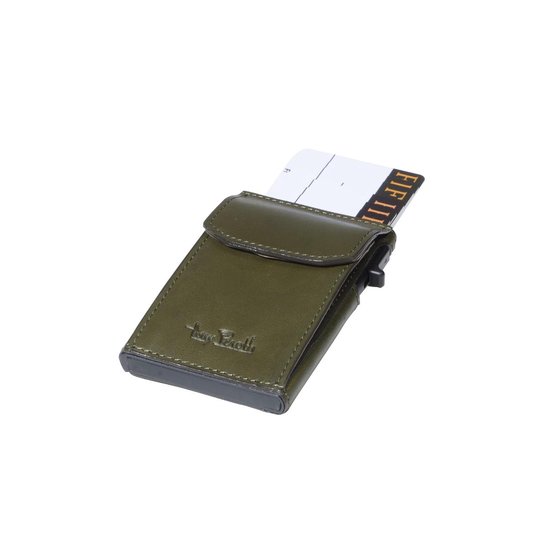 Portefeuille RFID en aluminium Tony Perotti avec petit compartiment à  monnaie - Vert | bol.com