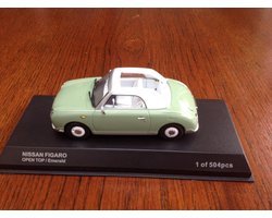 Kyosho Nissan Figaro - Modelauto 1:43 - Emerald green