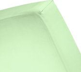 Damai - Hoeslaken - Double Jersey - 80/90 x 200/210/220 - 100 x 200 cm - Eenpersoons - Soft Green