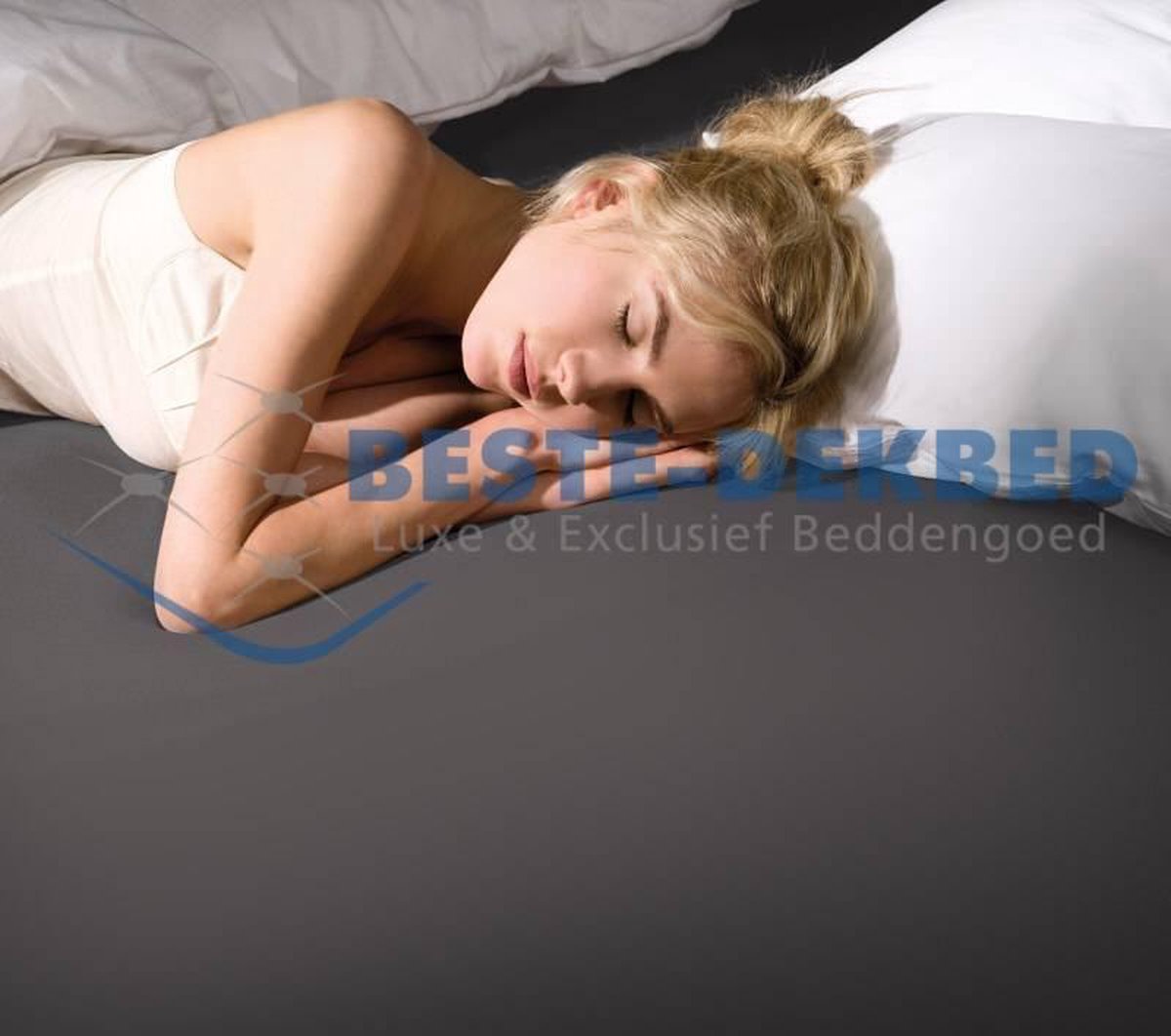 Bella Donna Premium Jersey Hoeslaken - Licht Antraciet (0215)