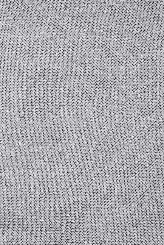 Deken 75x100cm Basic knit stone grey