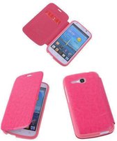 Bestcases Pink Huawei Ascend Y600 TPU Book Case Cover Motief