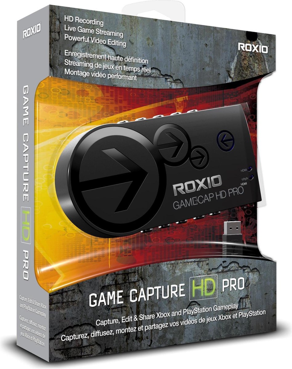 Roxio Game Capture HD Pro - Xbox One + Xbox 360 + PS4 + PS3