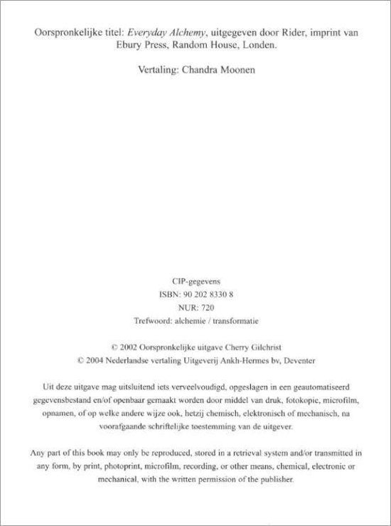 C. Gilchrist - Alchemie en spirituele transformatie
