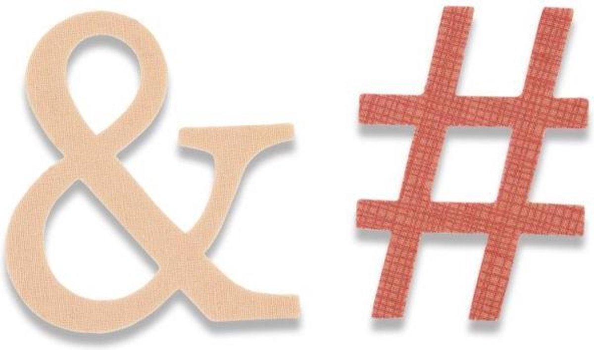 Sizzix BigZ by My life Handmade, Ampersand & Hashtag