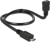 DeLOCK 83925 USB-kabel 0,5 m USB 2.0 Micro-USB B USB C Zwart