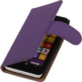 Bookstyle Wallet Case Hoesjes Geschikt voor Nokia Lumia 530 Paars
