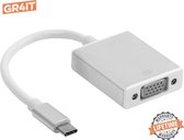 GR4IT USB-C naar VGA Adapter - Plug and play - Desktop en laptops - Full HD - 1080p - Thunderbolt 3