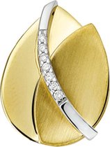 The Jewelry Collection Hanger Diamant 0.04ct H Si - Bicolor Goud