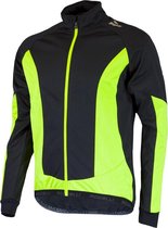 Rogelli - Fiets Winterjack, Ubaldo 2.0, Zwart / Geel - Maat S