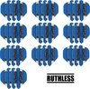 Afbeelding van het spelletje deDartshop 10 Sets (30 stuks) Ruthless flights Multipack - Aqua - darts flights