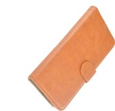 Bruin Bookcase wallet portemonnee hoesje voor LG G6