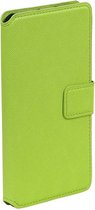 Groen HTC Desire 825 TPU wallet case booktype hoesje HM Book