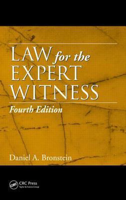 Law for the Expert Witness - cover