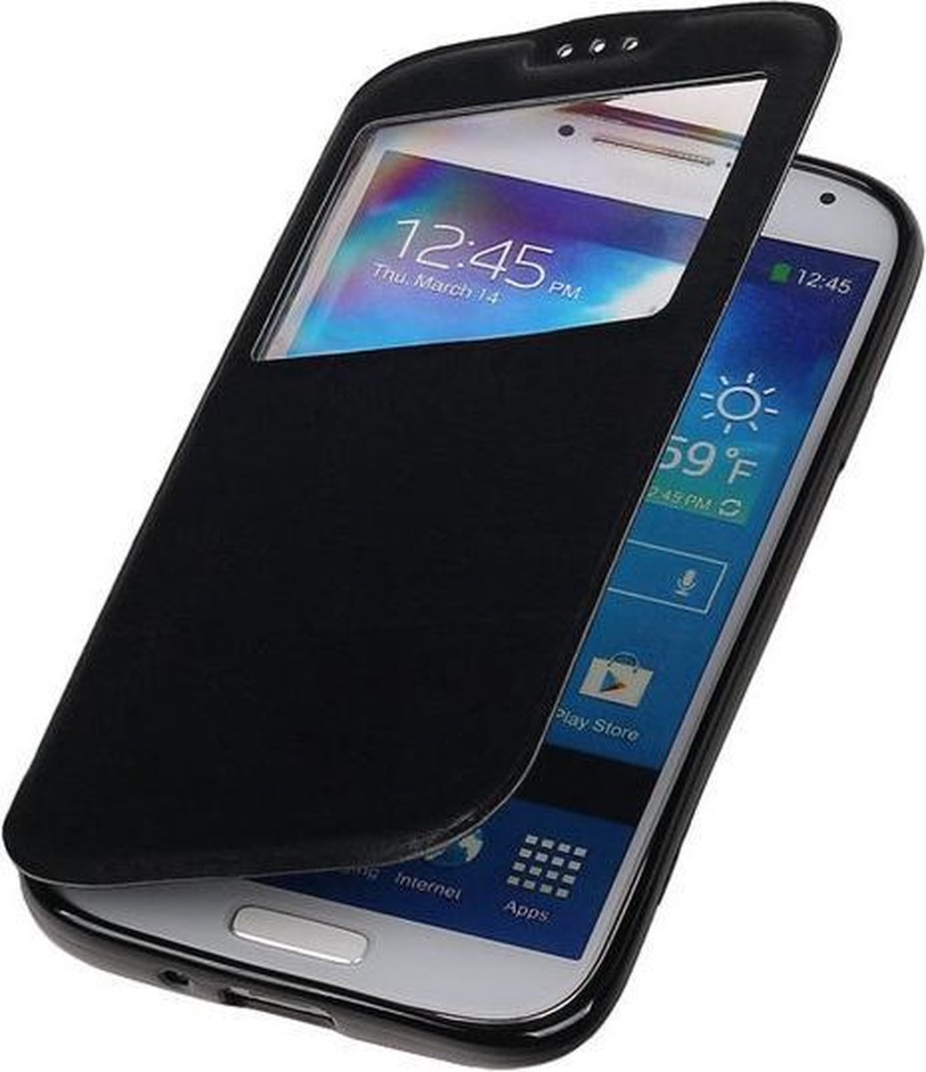Polar View Map Case Zwart Samsung Galaxy S3 I9300 TPU Bookcover Hoesje