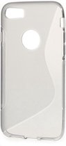 Shop4 - iPhone 8 Hoesje - Zachte Back Case S Shape Grijs