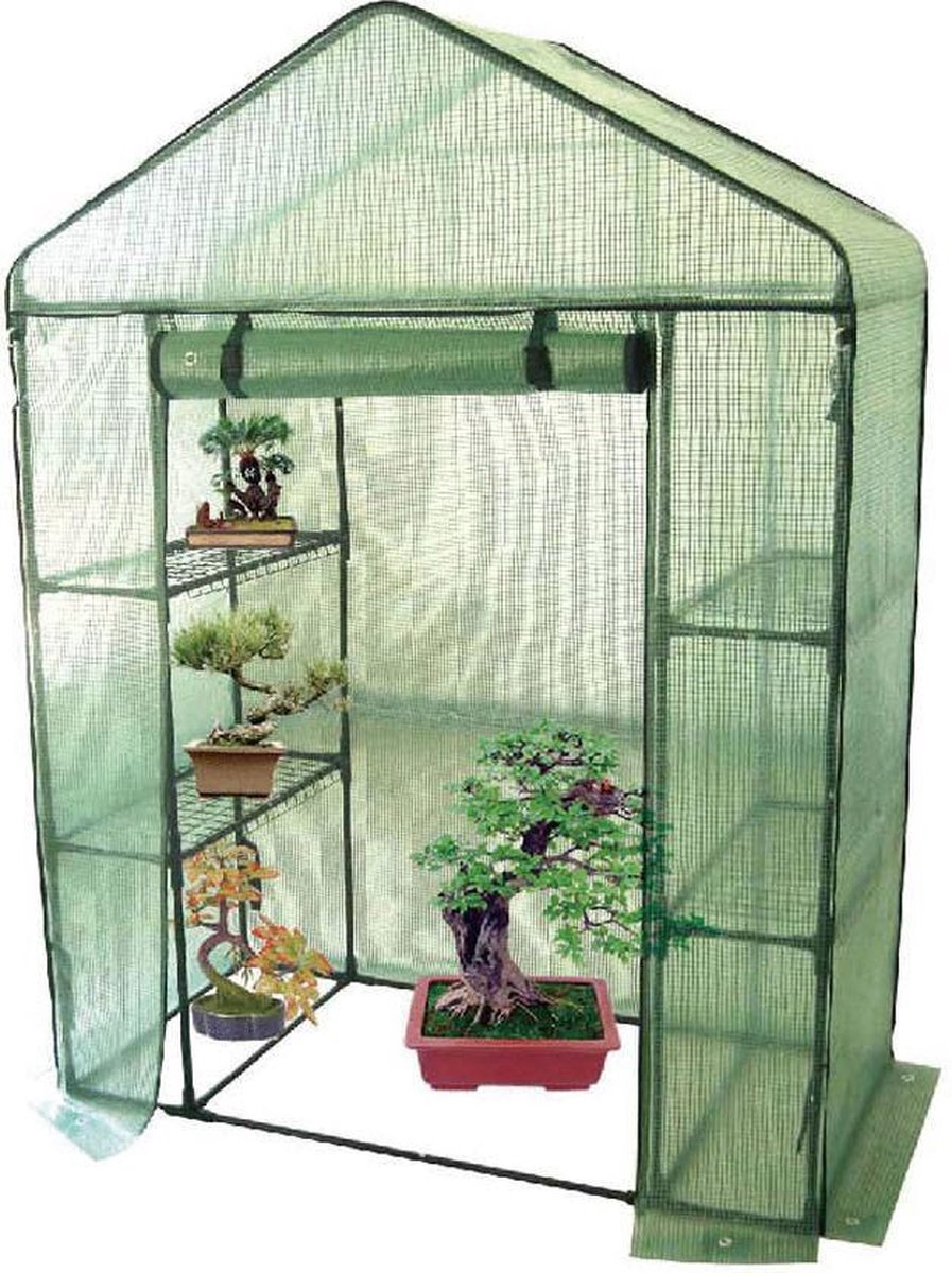 Bol.com Hm Kweekkas Hoog - Kweekbakken - 140x73x200 cm Groen aanbieding