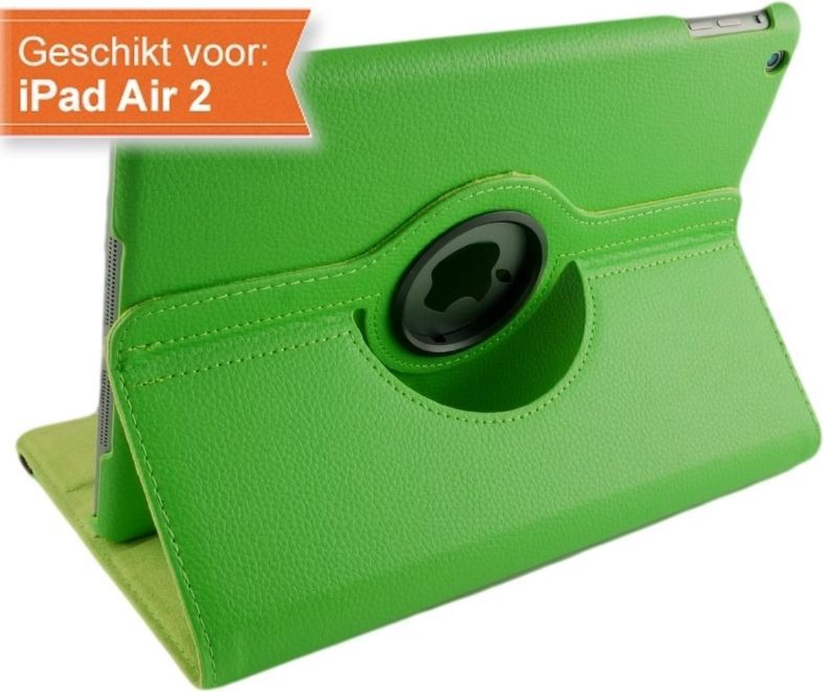 iPad Air 2 Hoes - Groen - 360° Draaibaar + Styluspennen - GIC