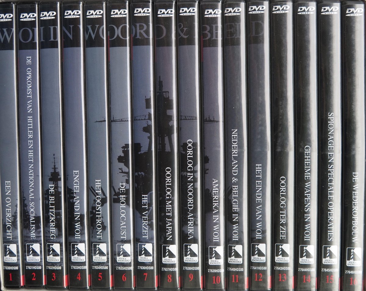WWII in Woord & Beeld - DE TWEEDE WERELDOORLOG -16 DVD BOX -