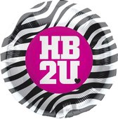 Folieballon HB2U Zebra (46cm)