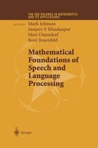 Mathematical Foundations of Speech and Language Processing